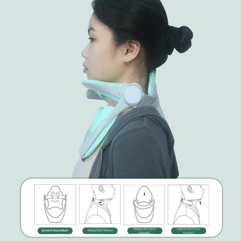 Office Technologies - Ergonomisch nektractieapparaat Anti-buigende hoofdpostuurcorrector Zachte cervicale