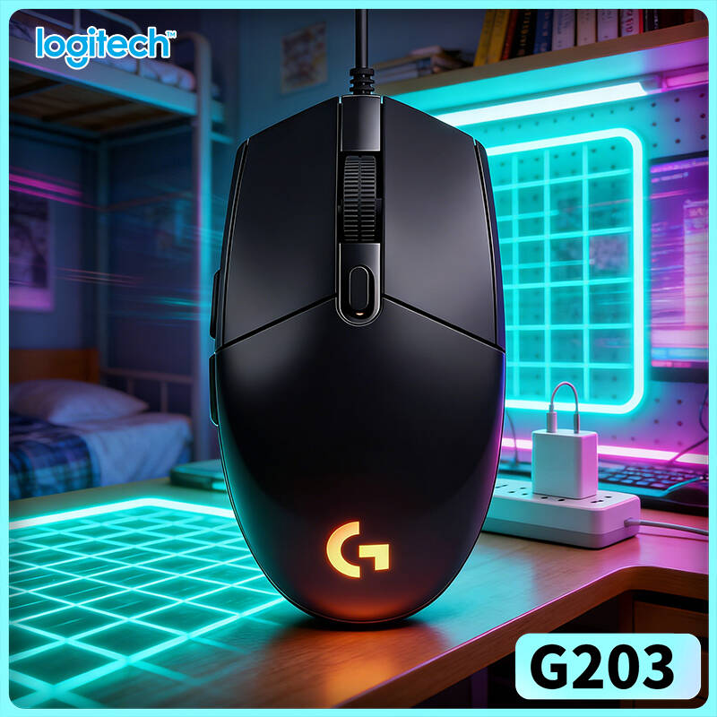 Logitech Mouse G203 - Logitech G203 Prodigy RGB Gaming Muis