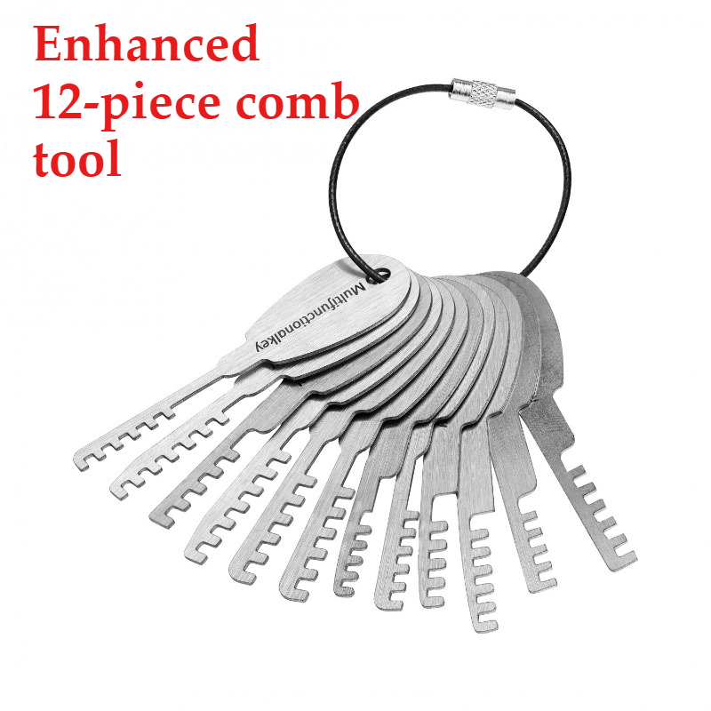Binding Machine Comb - HUK Tools RVS Kamgrendelslot 12-delige Reparatieset