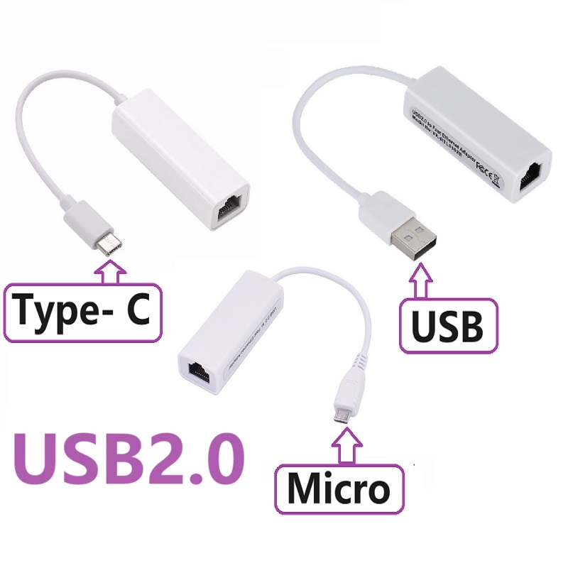 Power Over Ethernet - USB Type C Ethernet Adapter Netwerkkaart