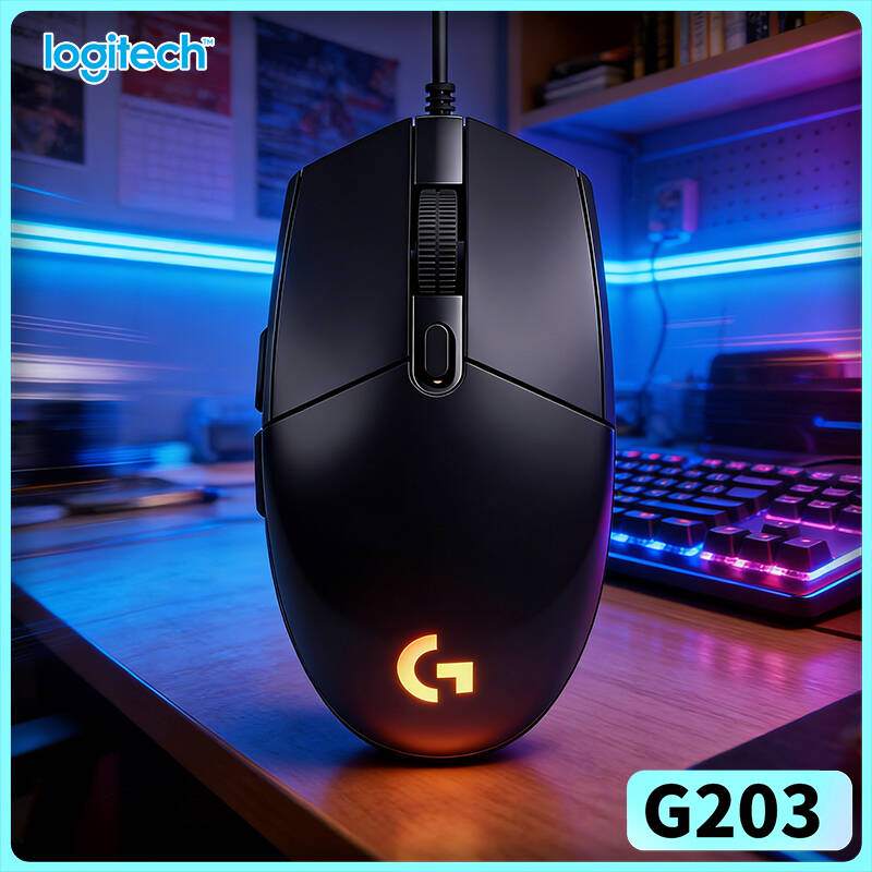 Logitech Mouse G203 - Logitech G203 LIGHTSYNC Bedrade Muis Gaming-Grade